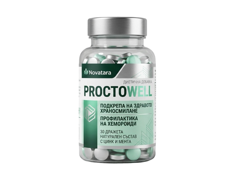 Опаковка на хранителната добавка Proctowell